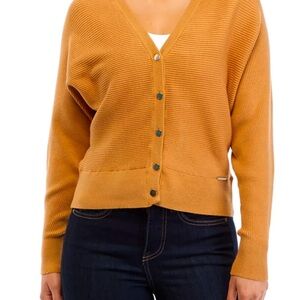 Tahari button down oversized sweater size medium